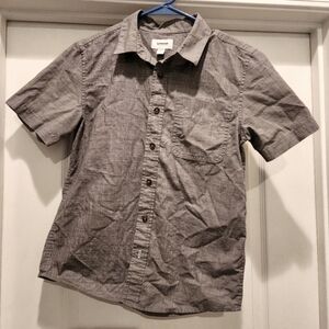 Sonoma Grey short sleeve button down shirt size L